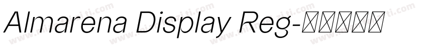 Almarena Display Reg字体转换